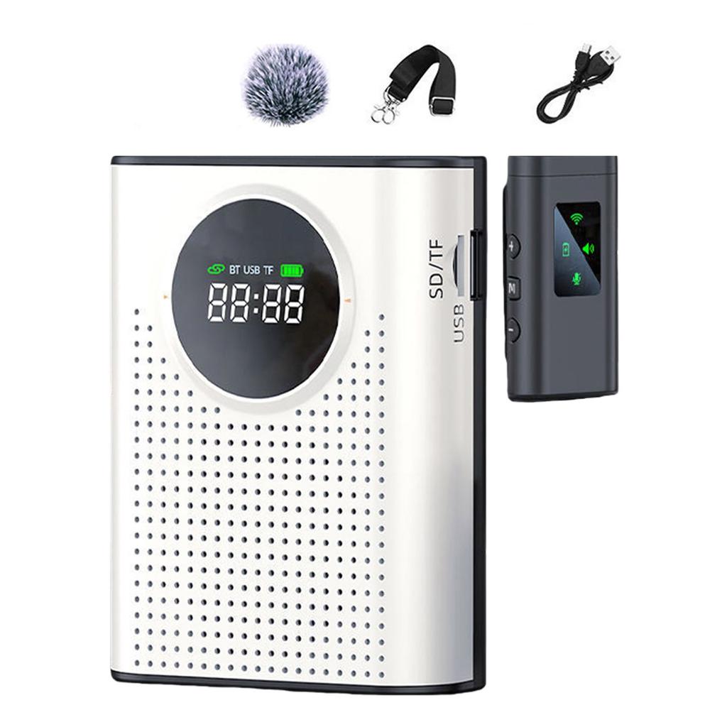 DC5V1A Travel Sound Amplification Device Wireless Mic Voice Amplifier For Teaching Guiding Public Event