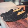 2026 Large Size 38-46 Men Loafers Shoes Suede Leather Man Moccasins Slip On Flats Octopus Sole Driving Shoes Casual Sneakers