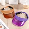 Men Women PVC Travel Sun Visor UV Protective Sports Hat Beach Cap