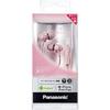 Panasonic In-Ear Headphones, Smartphone/iPhone Compatible, Pink, RP-TCM360-P