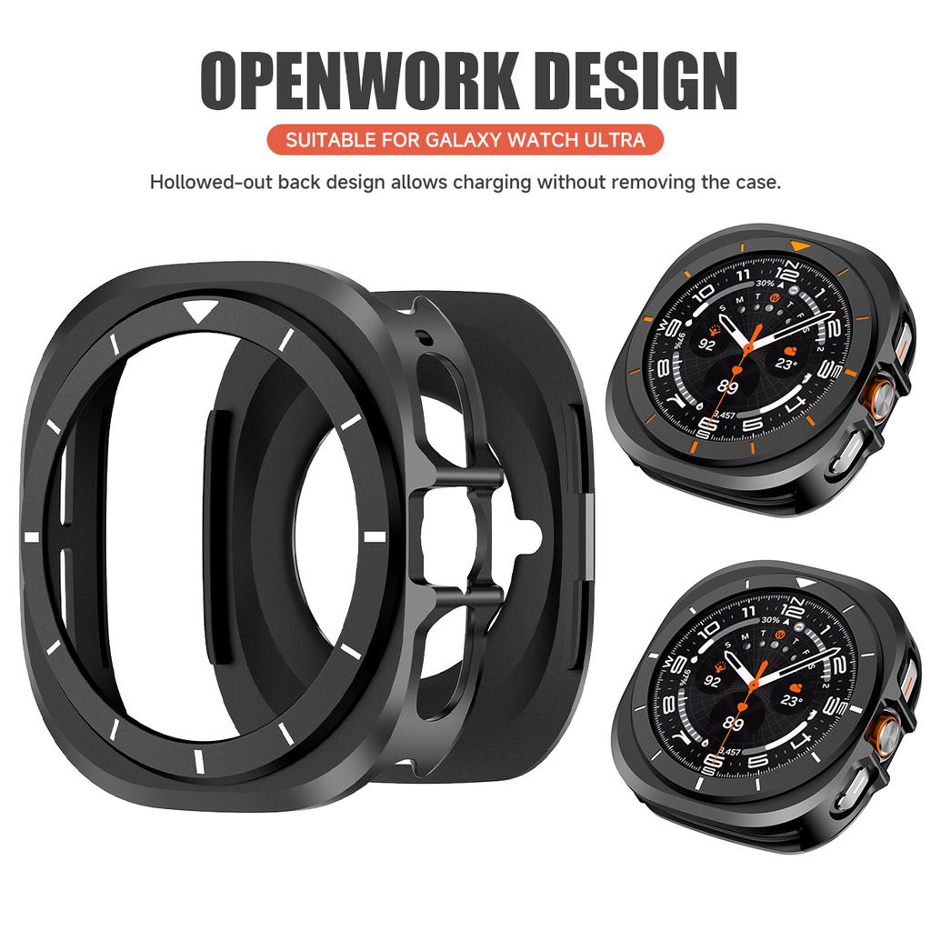 Luxury Metal Case For Samsung Galaxy Ultra Watch Ultra 47mm Cover Screen Protector for Samsung Galaxy Ultra 2025 47MM