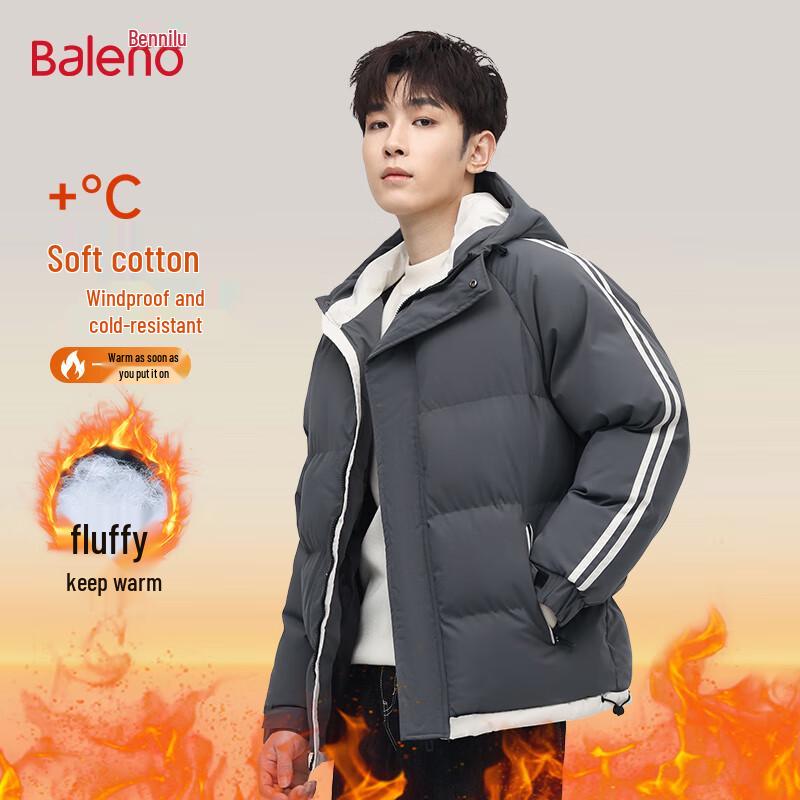 Baleno Men's Hooded Padded Winter Jacket