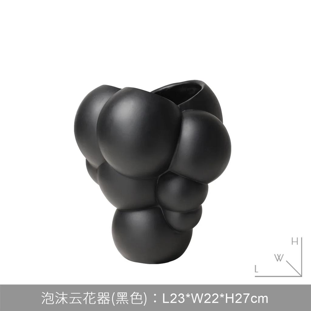 Resin Handicrafts Abstract Bubble Flowerpot Flower Vase Flower Arrangement Accessories Geometric Sphere Home Decoration