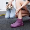 Hot-selling low-tube rain shoes women's fashion water shoes new non-slip rain boots adult warm water boots rubber shoes
