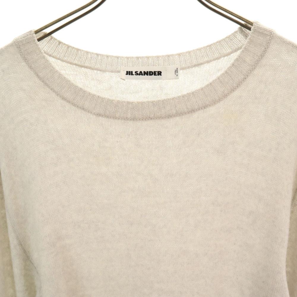 JIL SANDER Made in Italy Wool Blend Long sleeve sweater 46 gray Men's Used