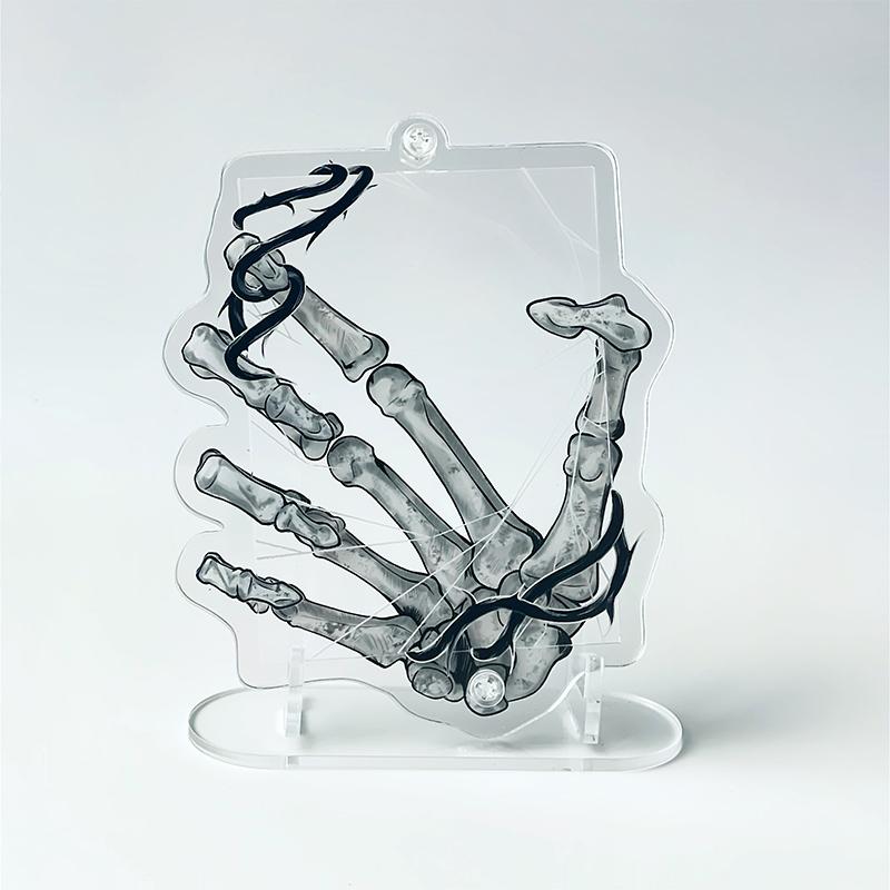 

Акриловые креативные рукава для фотокарточек Черная фоторамка Крутой держатель для карточек для демонстрации фотографий аниме-персонажей Оригинальный дизайн Новый Frame and Holder чёрный