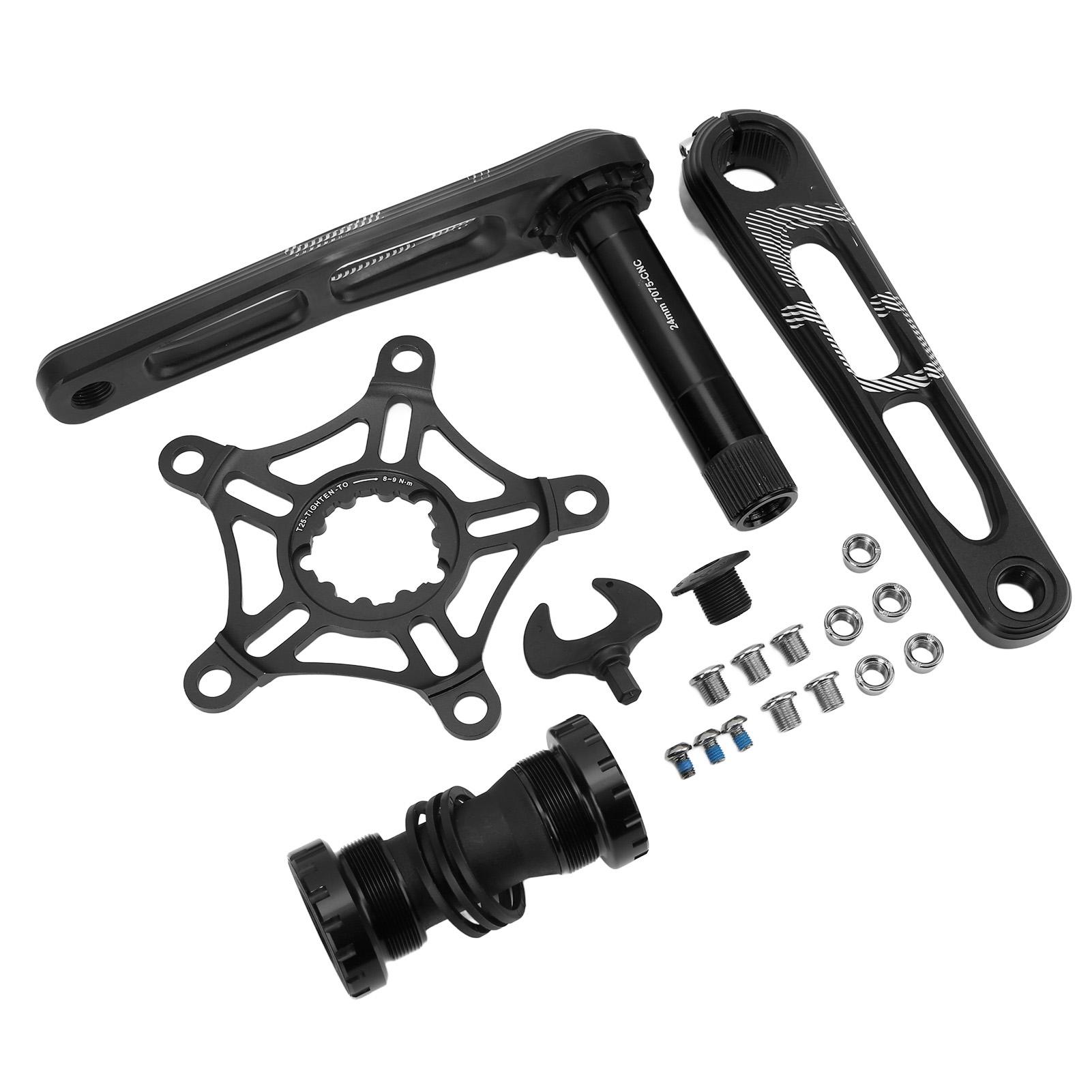 

Lp Litepro Складная велосипедная система Шатуны Алюминиевый сплав 130 BCD Велосипедная система Шатуны CNC Изогнутая полая ручка