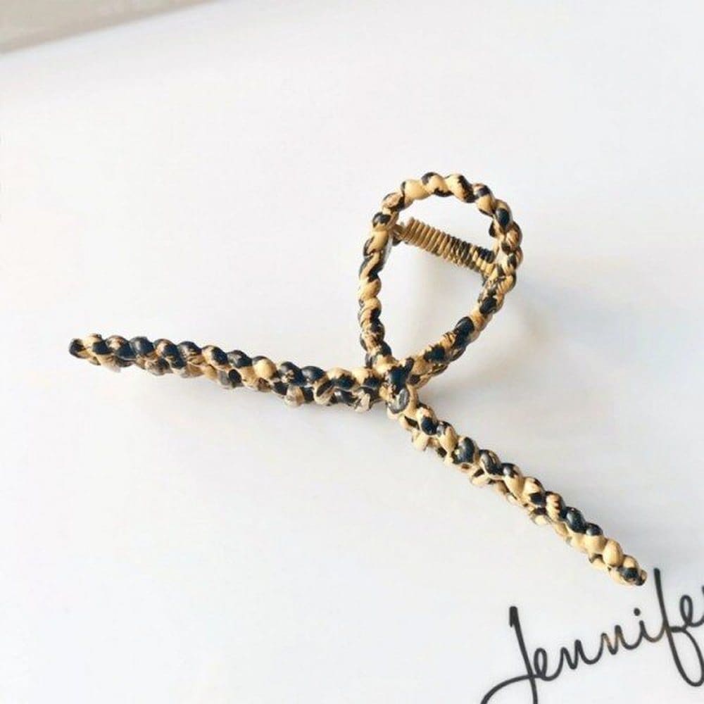 

Mno hairpin 4 types of hairpins with leopard print hair clips for medium-length hair quadrangle