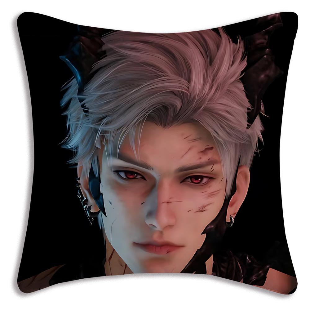 Sylus Love and Deepspace chibiS Pillow Covers Cartoon Sofa Decorative Home Double-sided Printing Short Plush Cute Cushion Cover
