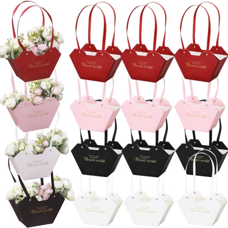 10-40PCS Holiday Flower Packaging Box Flower Candy Gift Bouquet Flower Arrangement Packages DIY Floral Material Party Supplies