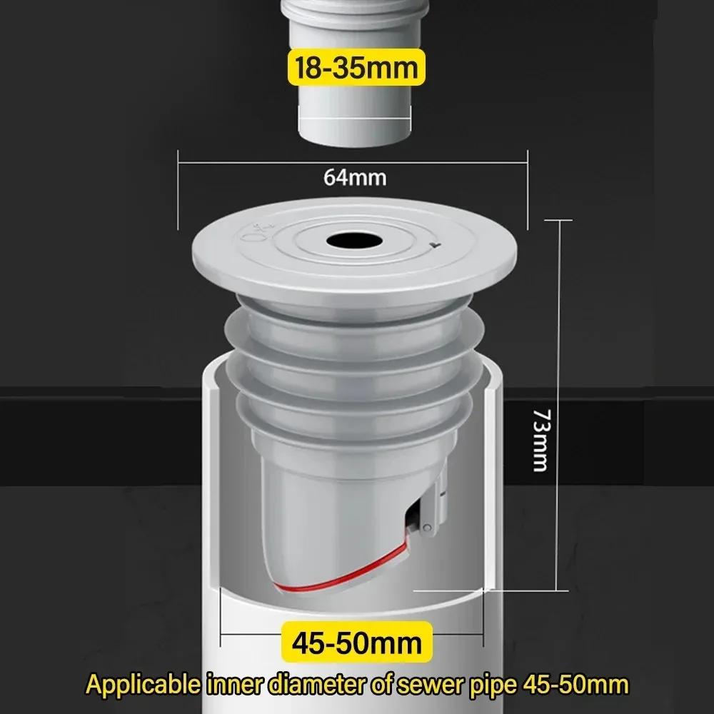Silicone Bathroom Items Drainage Drain Trap Dish Drainer for Kitchen Sink Sewer Drains Pipe Seal Anti-odor Anti-backflow Water