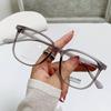 Oversized Leopard Myopia Glasses for Women Men Comfortable Anti-blue Light Computer Glasses Prescription Eyewear 0 To -4.0