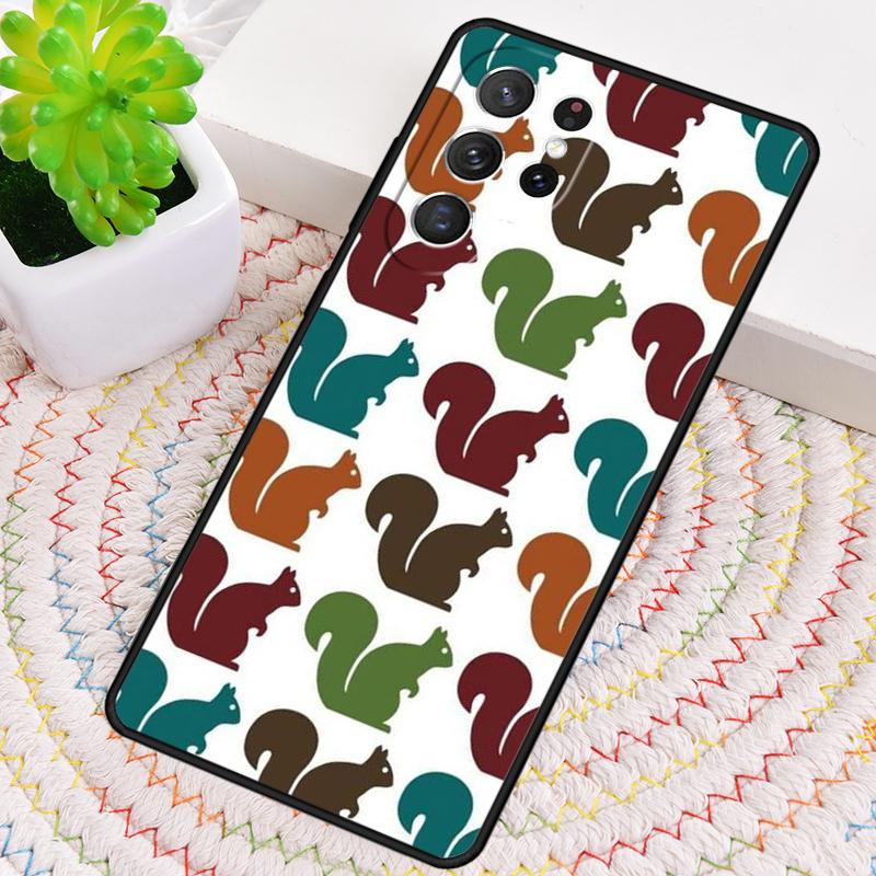 Colorful Squirrels Phone Case for Samsung Galaxy note 10 pro S26 Ultra S23 S24 FE S25 S21 S22 PLUS shockproof Cove