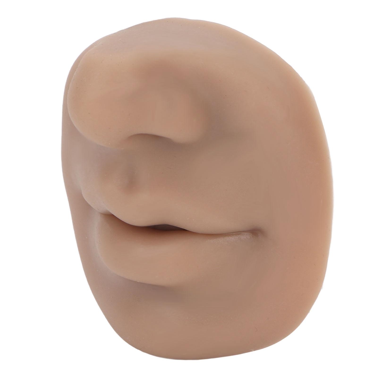 

Силиконовая модель носа с ртом, гибкая мягкая имитация, многоразовые дисплеи для носа для обучения