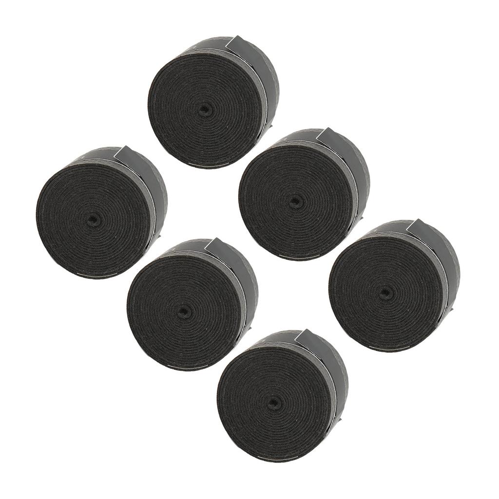 6Pcs Tennis Racket Grip Tape PU Frosted Anti Skid Sweat Absorption Badminton Racket Tape Sports