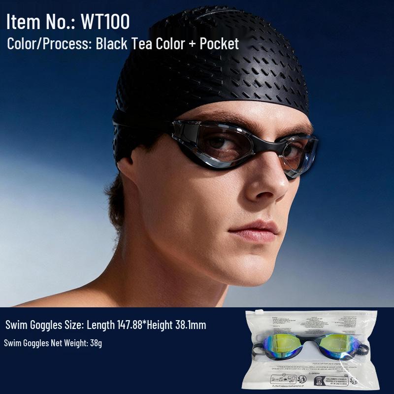 

High-Definition Anti-Fog Waterproof Racing Goggles for Men and Women - Professional Competitive Swimming Eyewear
