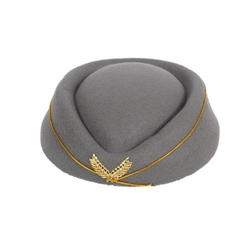 Stewardess Hat Beret Hat Women Air Hostesses Hat Party Cosplay Formal Uniform Caps Accessory Party Hats Costume