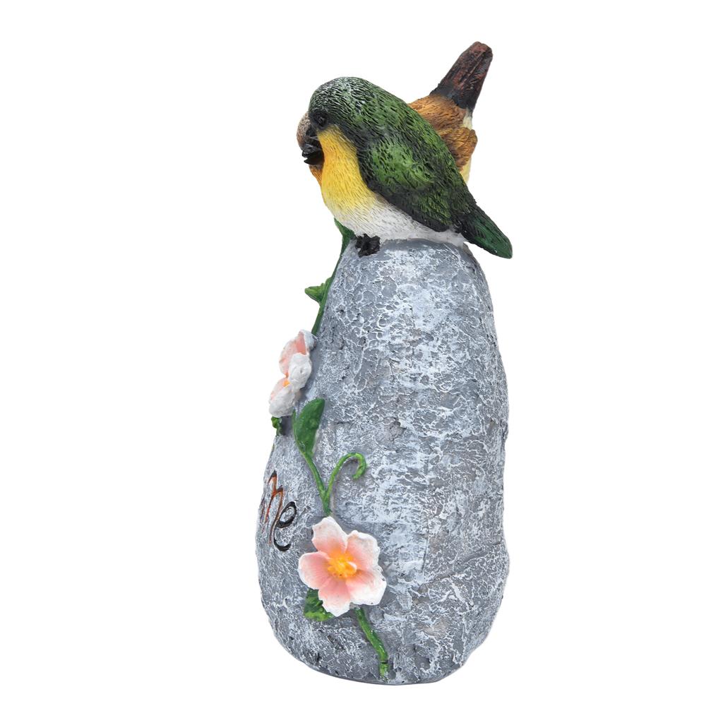 Sculptură Dublu Vrabie Bine Ai Venit Ornament Simulare Drăguț Rășină pentru Exterior Casă Grădină Curte