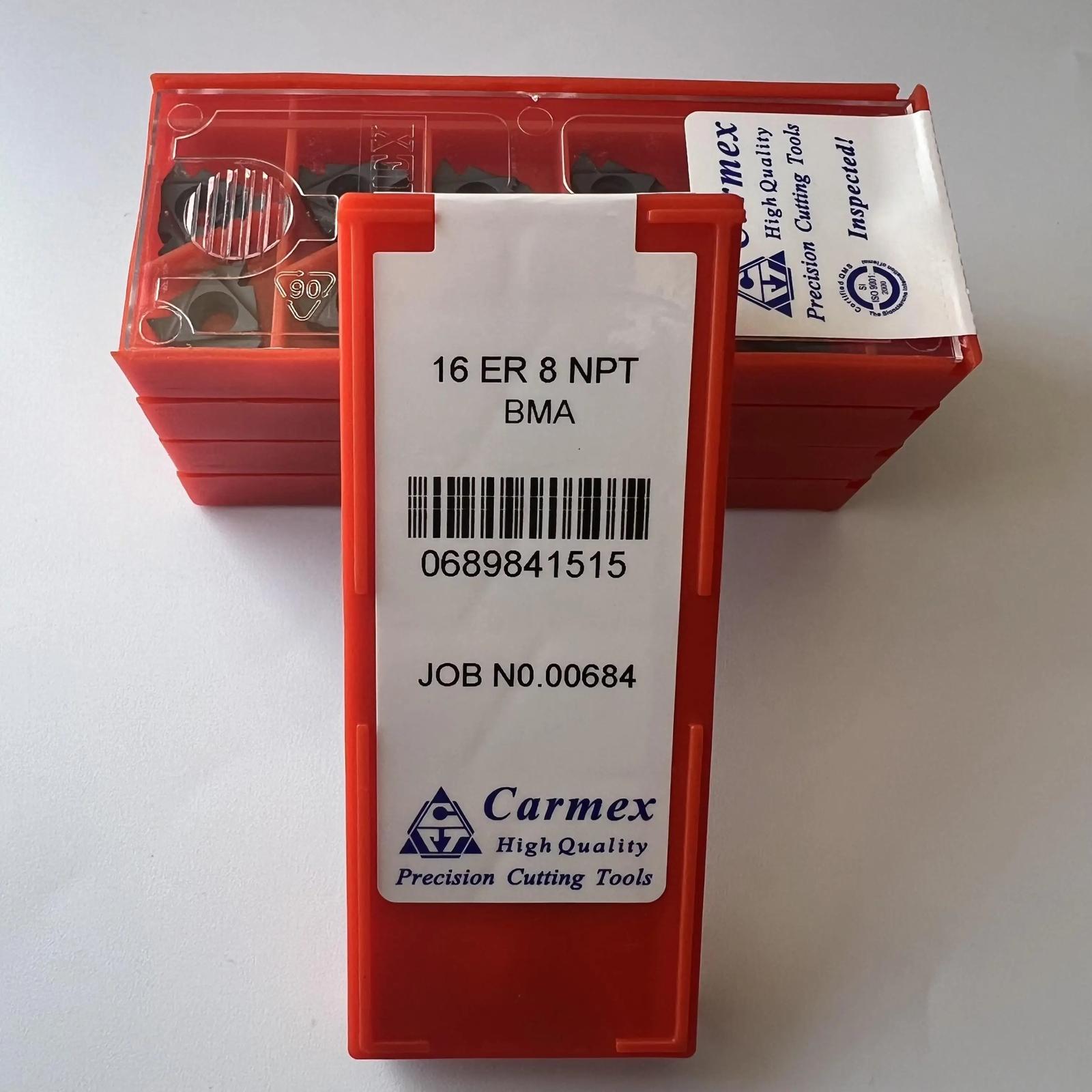 

Original / 16ER8NPT BMA / Industrial indexable Carbide Inserts 10 Pcs