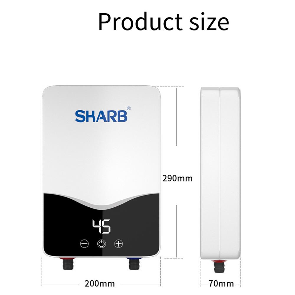 Tankless Water Heater Electric Electric Water Heater Digital Display Instant Hot Water Heater LCD Touch Screen