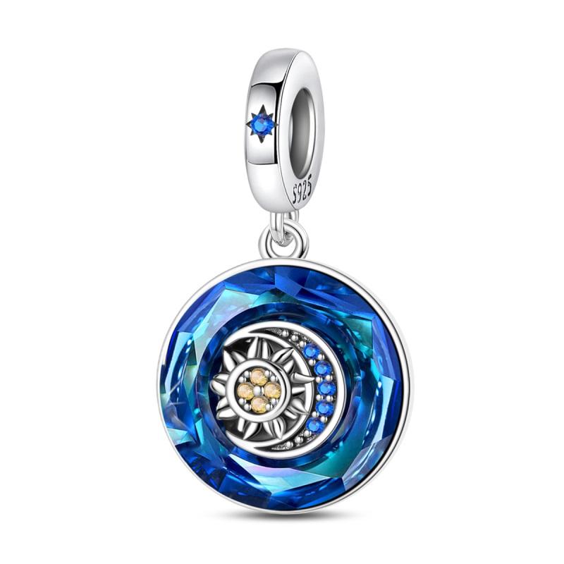 100% Echter Kupfer Engel Ring Stern Mond Anhänger Passend für Original Marken Armband Für Frauen Geburtstag Mode Schmuck Geschenk