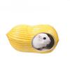 Neue kreative Form Nüsse Erdnüsse Entzückender Keramik-Hamsterkäfig: Kleines Haustierhaus & Nest, Ratten Hamster Spielzeug, Leicht zu reinigendes Zubehör