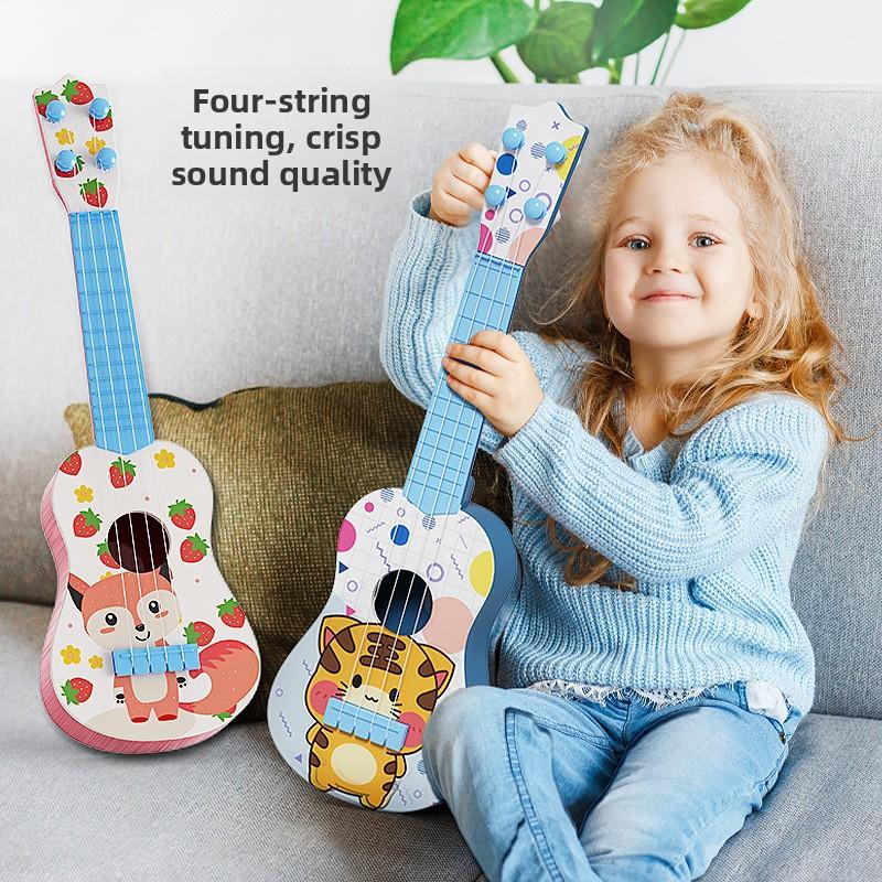 Ukulele Kids Guitar Toys Girls Boys Beginners Mini Guitar Instruments Playing Music Simulation