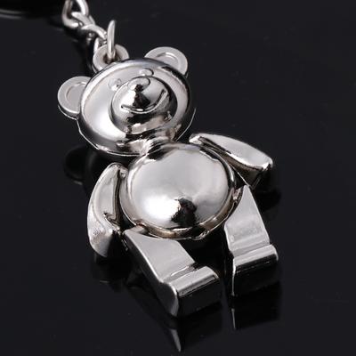 Metall beweglicher Bär Schlüsselanhänger 3D Tier Kering Damen Auto Handtasche Charm Accessoire