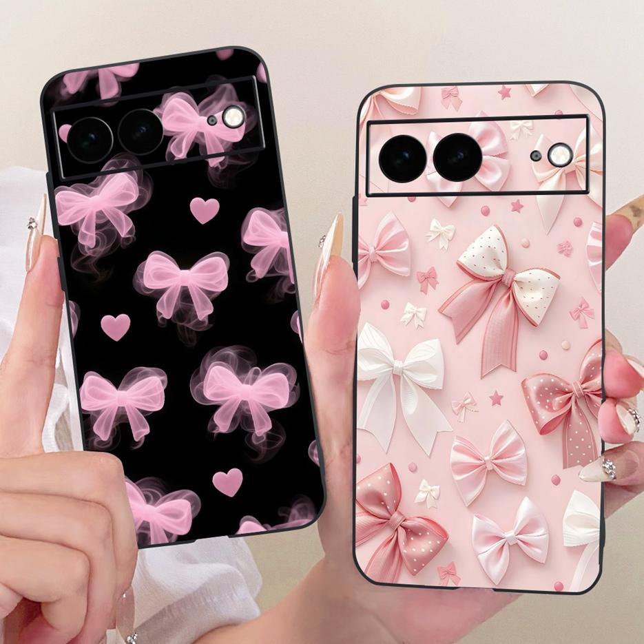 For Google Pixel 7A Case Pixel7 Pro Luxury Flower Butterfly Painted Cover Soft Silicone Case For Google Pixel 7 Pro Pixel7A Bags