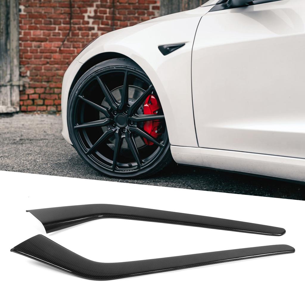 2Pcs Console Gear   Side Trim Strip Cover Carbon   Decor Fit for     2018‑2021