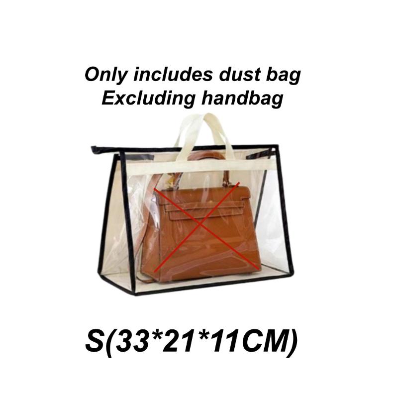 1Pcs Home Wardrobe Leather Bags Dust Bag Multifunctional Transparent Moisture-Proof Bag Breathable Hanging Protective Bag