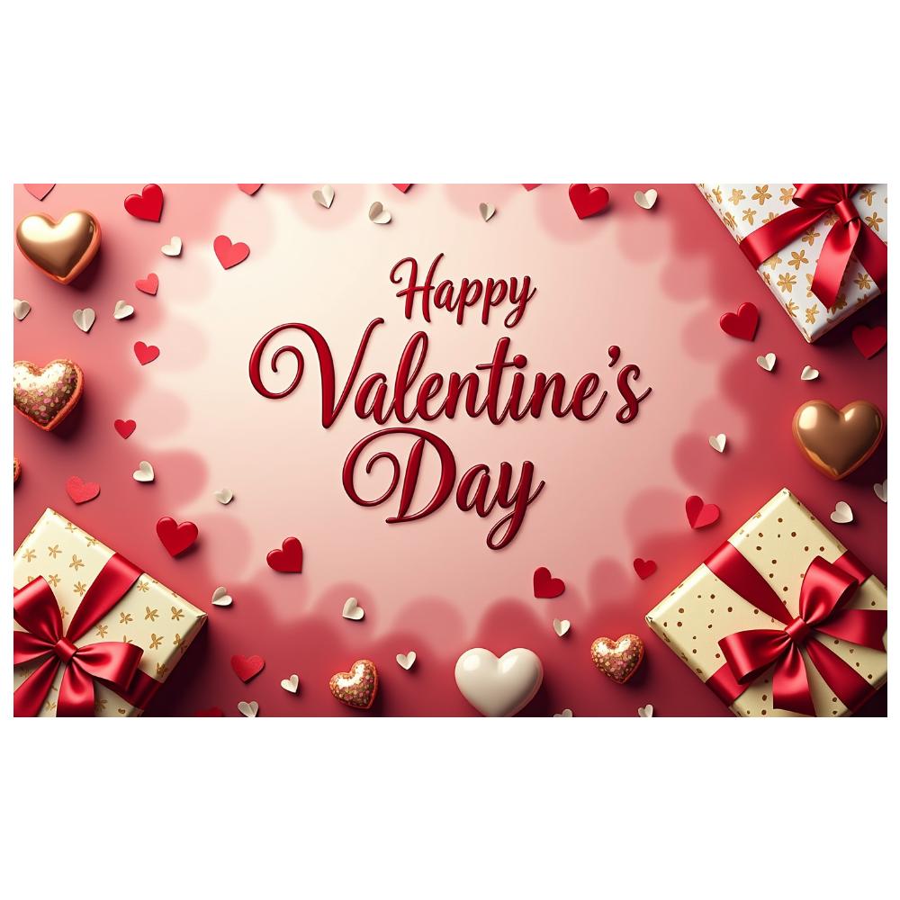 Heart-shaped Gifts Decorative Romantic Customizable Backdrop Festive Hearts for Photo Booth