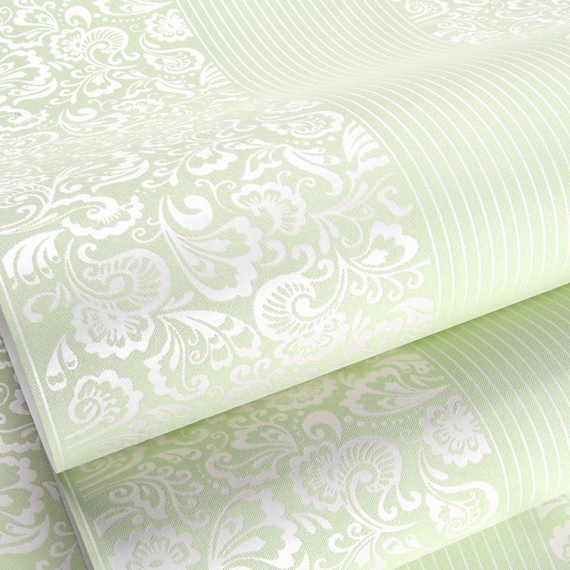 

Європейський стиль 3D білі вертикальні смуги неткані шпалери для спальні та вітальні