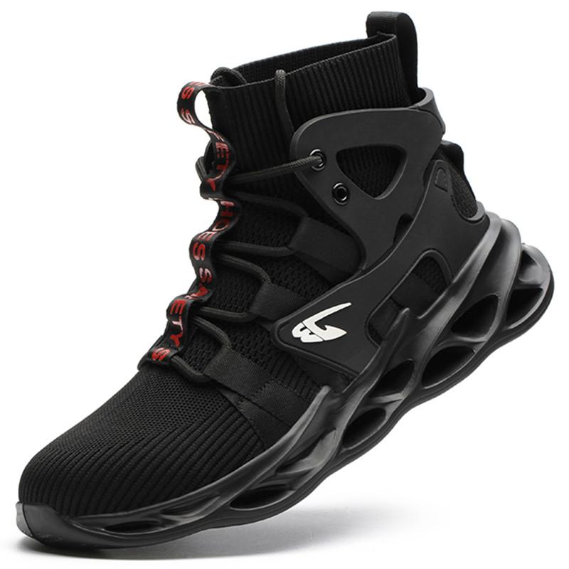 Pánské bezpečnostní boty pro práci Nezničitelné boty Ocelová špička Bezpečnostní tenisky pro práci Odolné proti propíchnutí Průmyslové bezpečnostní boty