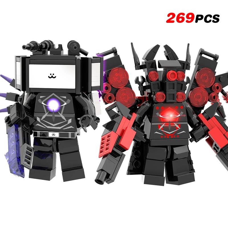 Nouvelles Figurines d'Action Multi-Articulées Skibidi Toileted TVman Blocs de Construction Modèle TVman Speakerman Cameraman Jouets pour Cadeau d'Enfant