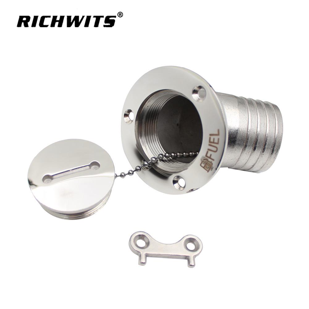 

Крышка топливного бака RICHWITS из нержавеющей стали 316 45° для автодома, яхты или резервуара для воды 1-1/2 inch Universal, weight 0.428 kg