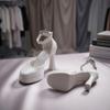 1/6 Scale Doll High Heels Rounded Toe Buckle Strap for Dioramas