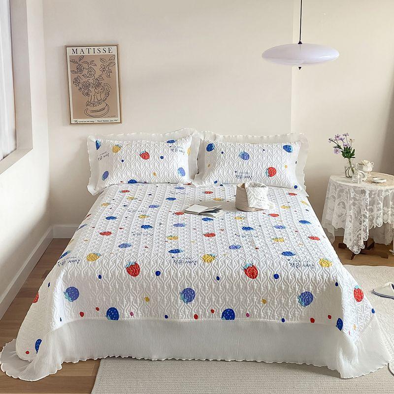 Cotton Tatami Quilted Bed Cover One-Piece Cotton Four-Piece Thickened Bed Sheet Three-Piece Set Four Seasons Universal Quilt Cover