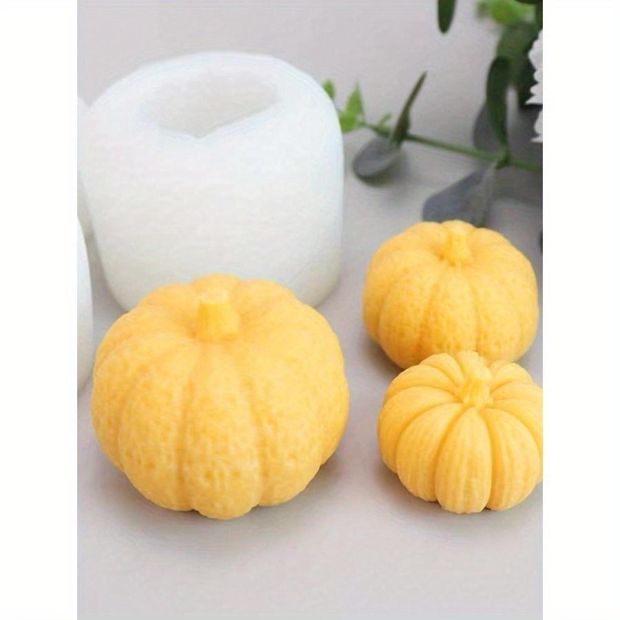 Silikonformar för att göra ljusstakar av pumpa, silikonformar för lönnlöv, 3D-silikonformar för pumpa för gjutning av epoxiharts Thanksgiving