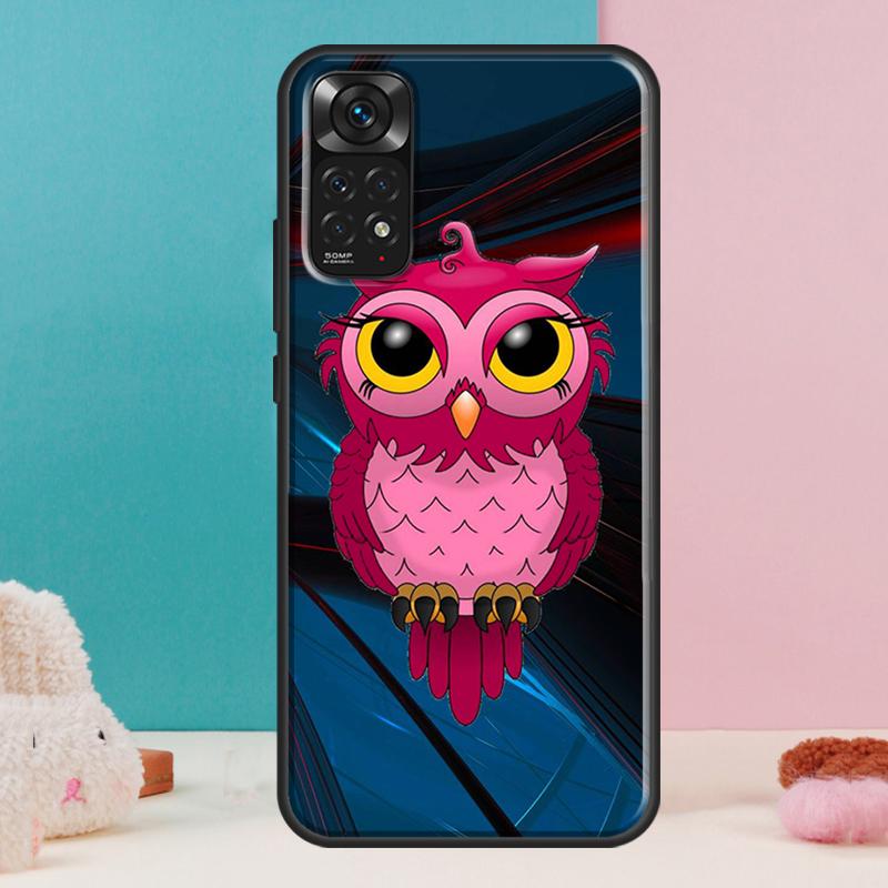Fashion Cartoon Owl Case For Xiaomi Redmi Note 14 13 12 Pro 11 9 10 9S 10S 11S 12S Redmi 14C 13C 10C 12C Cover