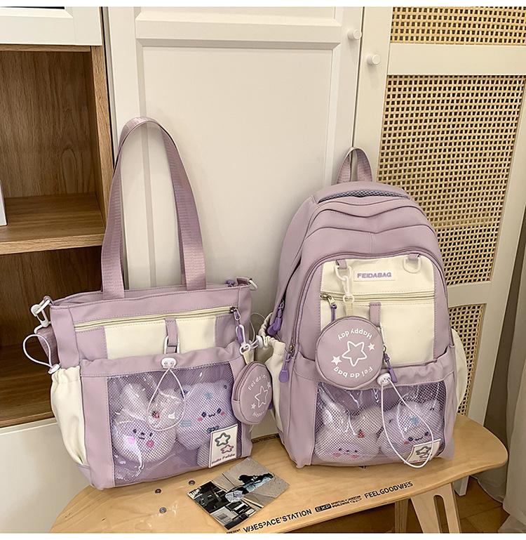 Torebka szkolna urocza dziewczynka wysoka wartość dopamina ból duża pojemność słodki lek makijażu