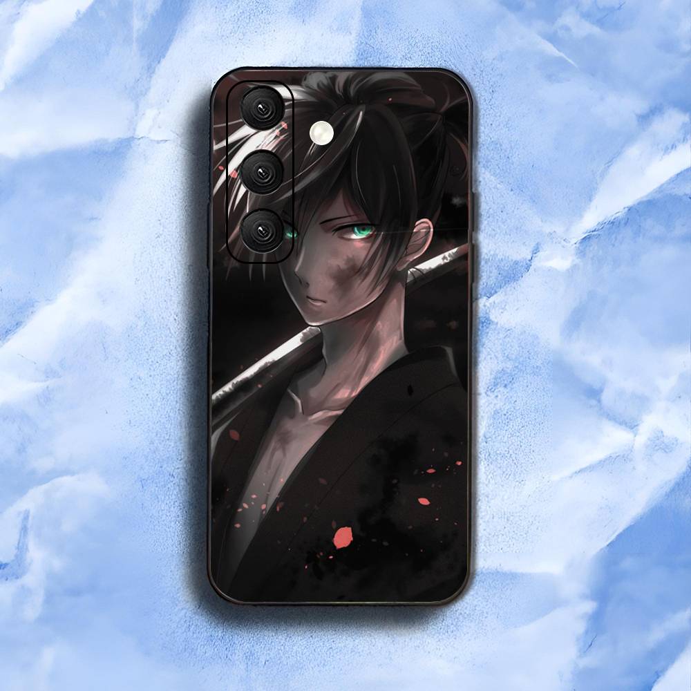 Japanese Yato Noragami Anime Art Luxury Black Phone Case For Samsung Galaxy S23 S24 S25 Ultra S22 Plus S21
