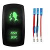 1 Pc Green 12V/24V Rocker Toggle Switch With Jump Wire for Car Boat Truck Marine Yacht Trailer Tractor Jeep YJ JK Vans SXS Battery Switches5