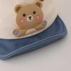 Infant Cartoon Bear Soft Brim Baseball Cap – Spring/Autumn Sun Protection for Boys & Girls