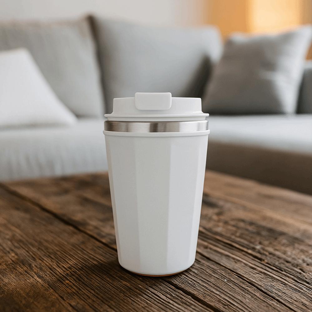 Anti-fall Coffee Tumbler With Suction Thermos Cup Car Water Cup Travel Mug  Office