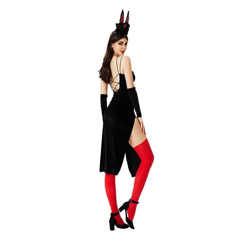 Halloweenský kostým Sestra Kostým Kříž Zajíček Zajíček Kostým Sexy Kočka Šaty Uniforma Pokušení