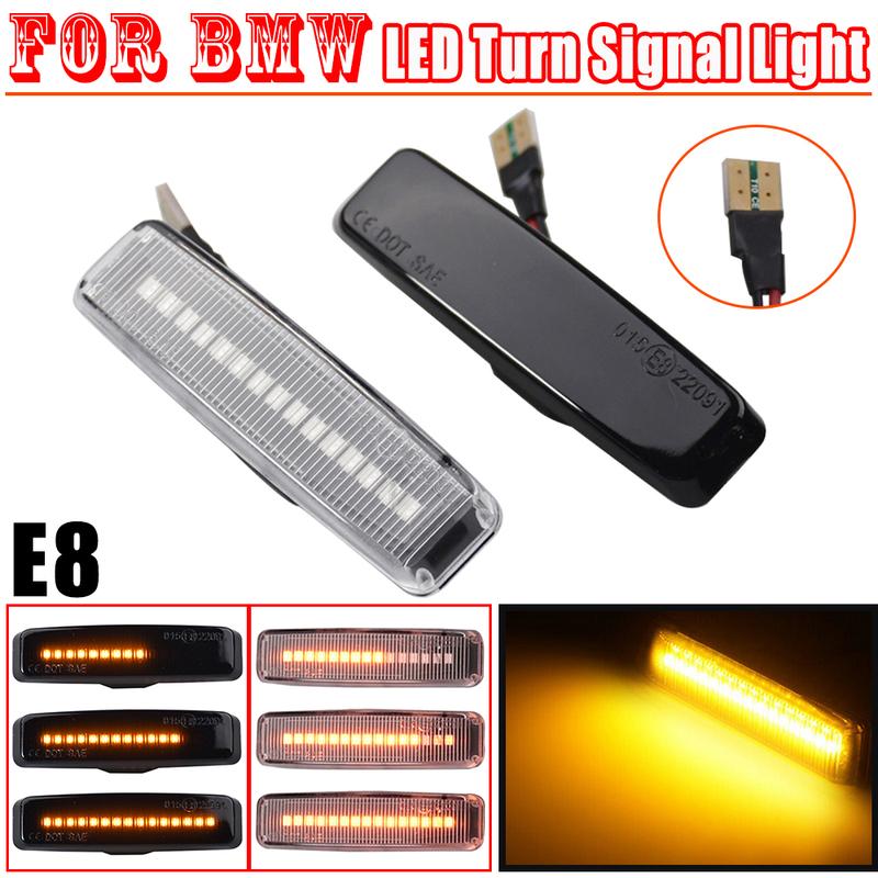 For BMW 5 Series E39 1995 1996 1997 1998 1999 2000 2001 2002 2003 M5 Dynamic Blinker Side Marker Flowing Turn Signal Light