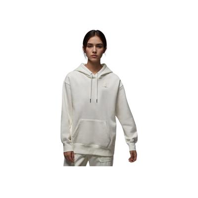 Flight Fleece Logo Patch Hooded Sweatshirt Women Sweatshirt Sail FV7051-133