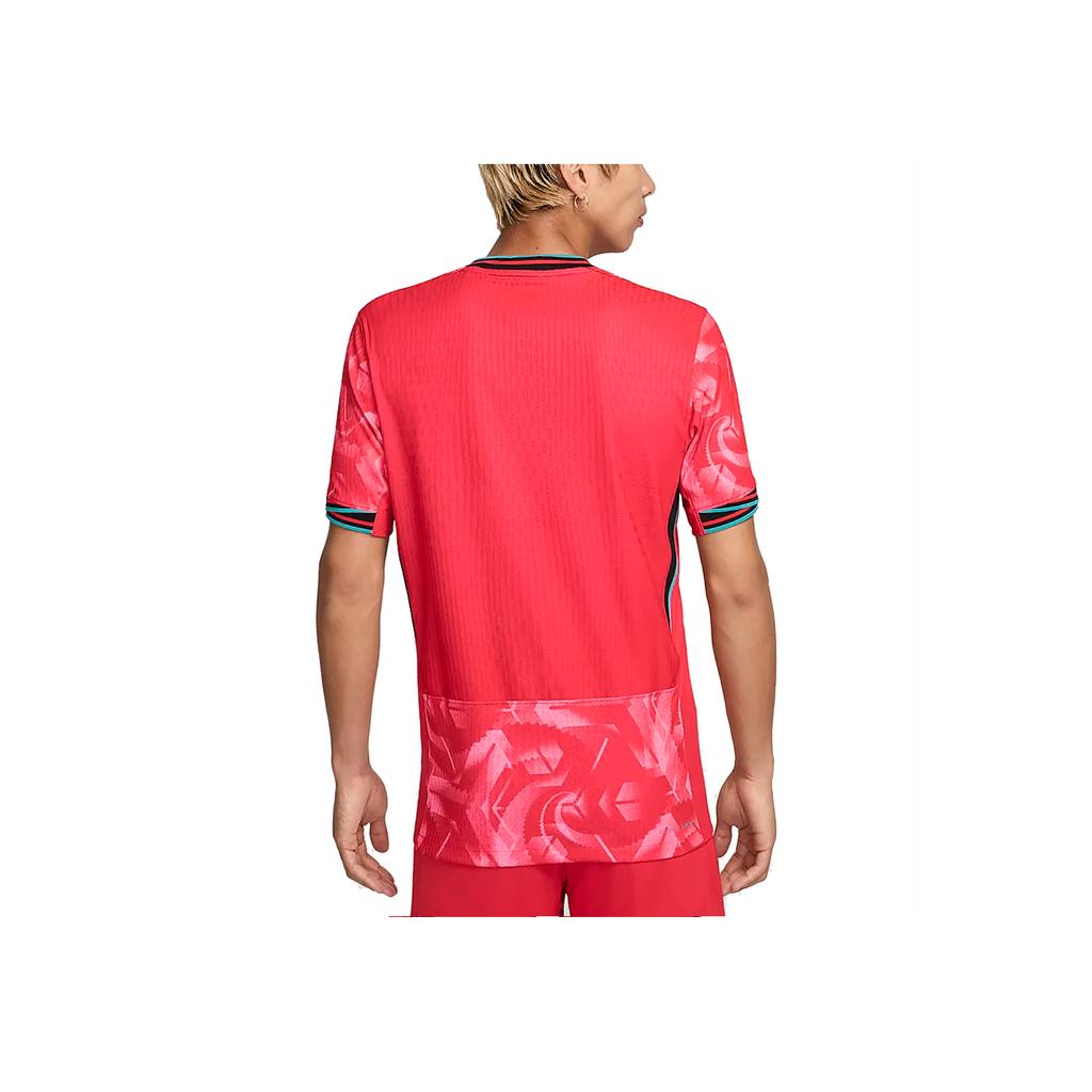 Nike Dry Fit Adv Logo Print Outdoor Casual Sports Crew Neck Short Sleeve Football Shirt Men Tops Red FJ4268-679