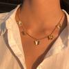 Simple Women Popular Neck Chain Pearl Snake Chain Choker Necklace Beads Chocker Zircon Collar Daily Wear Necklace Accessories
